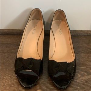 Prada Bow Kitten Heel Size 39